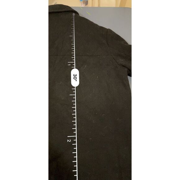 Banana Republic Black Wool Blend Zip Up Jacket Classic Professional Outerwear‎ - Picture 6 of 6